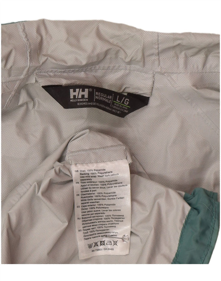 Helly Hansen Chaqueta impermeable con capucha para mujer Reino Unido 46 Grande Verde Poliamida