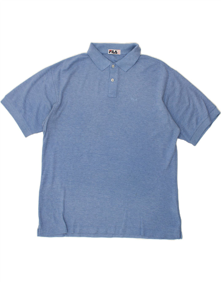 FILA Mens Polo Shirt IT 54 XL Blue Cotton Vintage Fila and Second-Hand Fila from Messina Hembry 