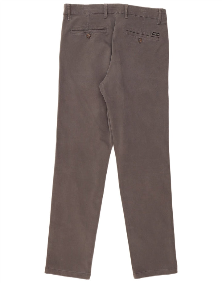 Carrera Pantalones chinos regulares para hombre IT 48 Medium W33 L31 Algodón gris