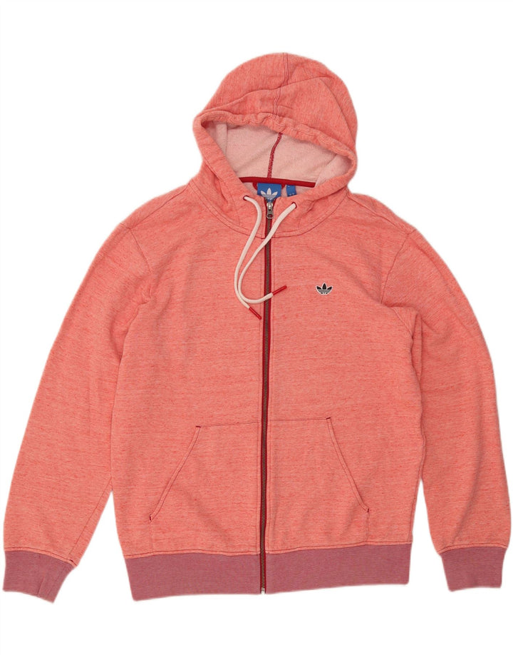ADIDAS Sudadera con capucha y cremallera para mujer Reino Unido 14 Algodón rosa medio