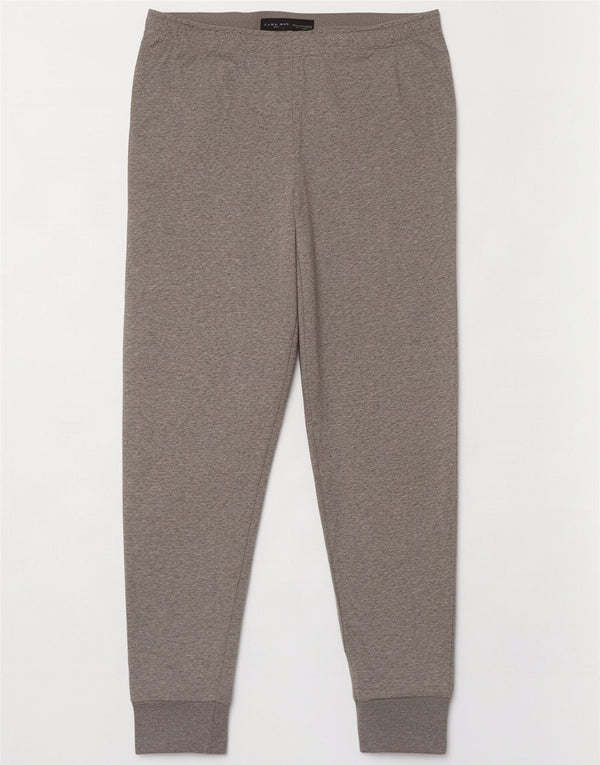 Zara Hombre Pantalón Chándal Joggers Grande Algodón Moteado Gris