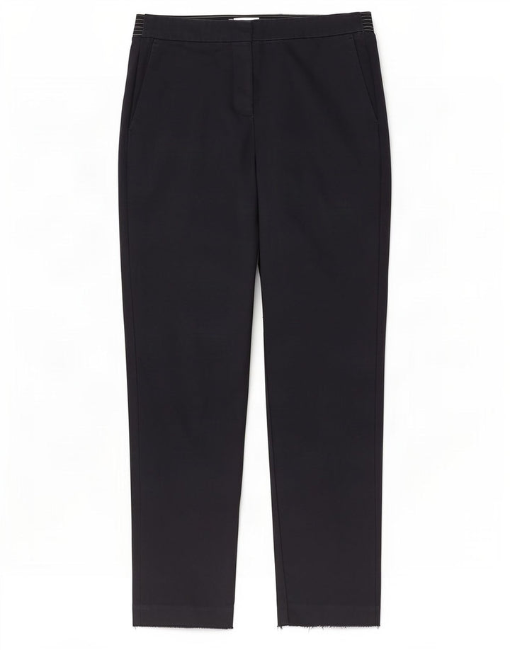 Zara Mujer Pantalón Chino Recto Mediano W28 L27 Azul Marino