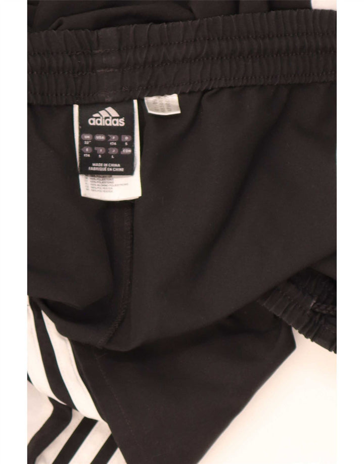 Adidas - Pantalones cortos deportivos para hombre, talla grande, color negro, poliéster