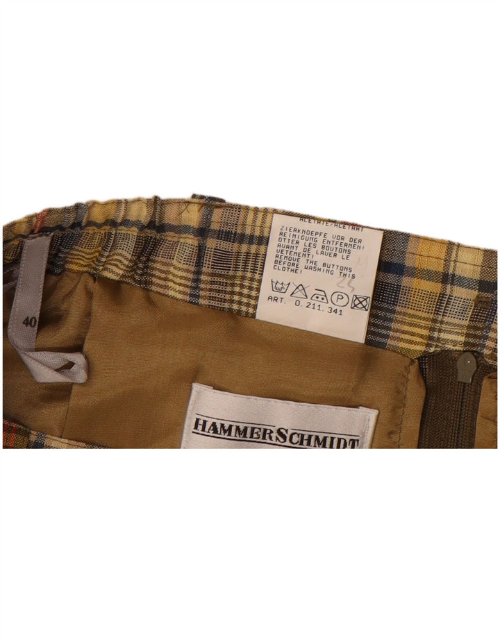 HAMMERSCHMIDT Womens Pencil Skirt EU 40 Medium W28  Multicoloured Check