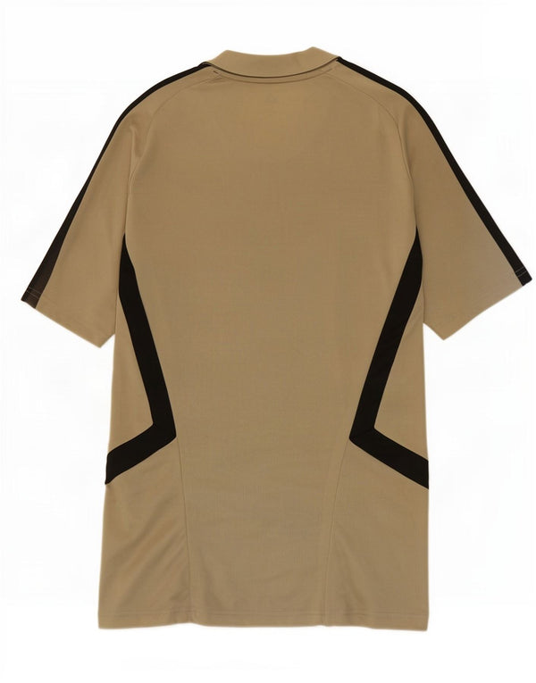 Adidas Hombre Real Madrid Camiseta Top Pequeño Caqui Colorblock