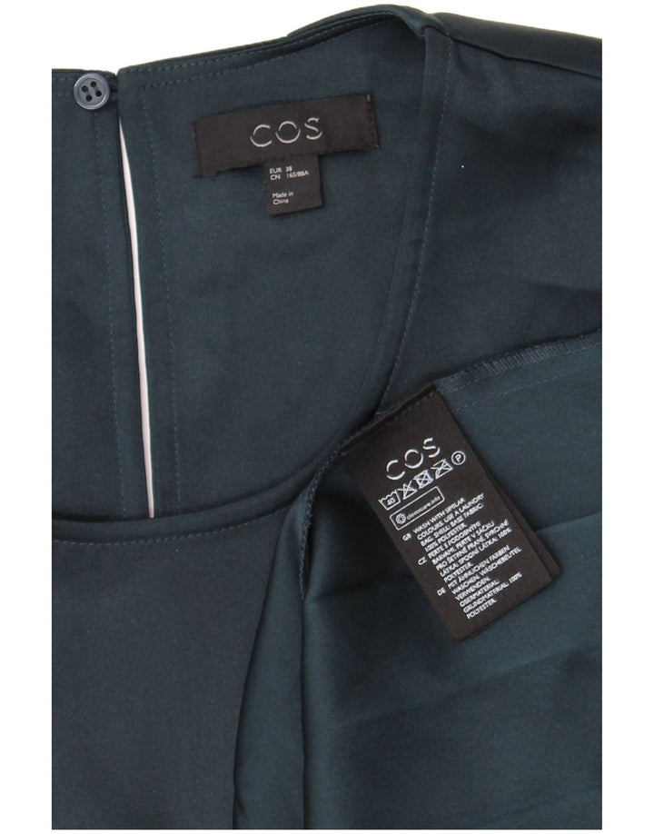 Vestido de burbujas sin mangas para mujer Cos EU 38 Poliéster verde medio