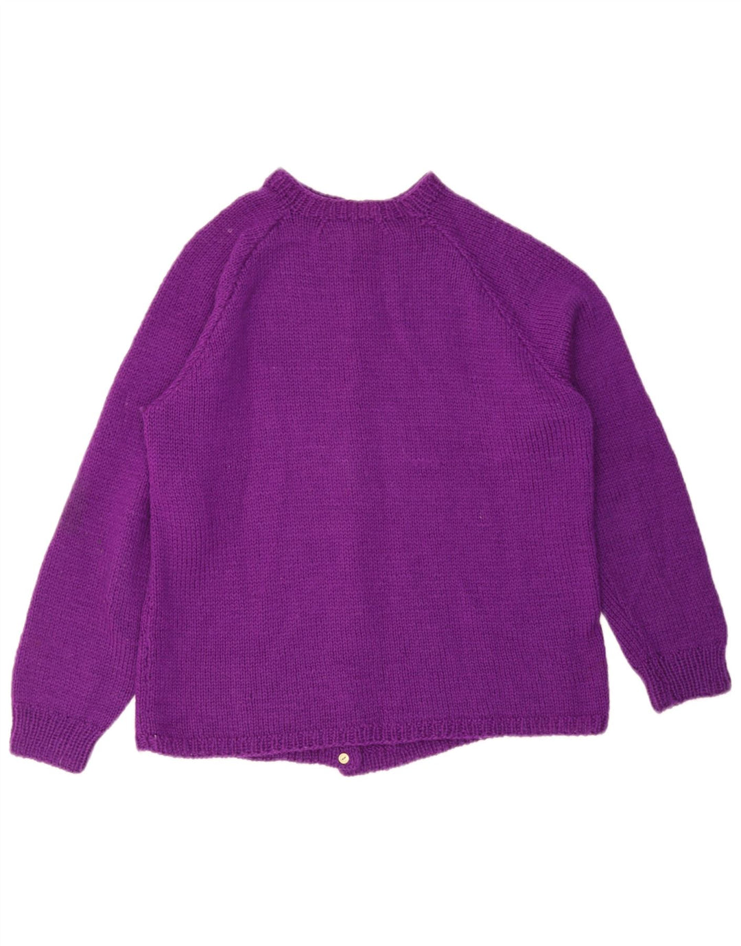 Vintage mujer Cardigan suéter Reino Unido 14 medio púrpura