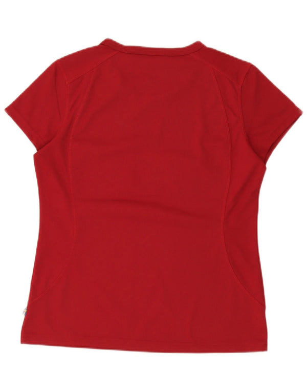 Fjall Raven Camiseta para mujer Top UK 44 Medio Borgoña Poliéster