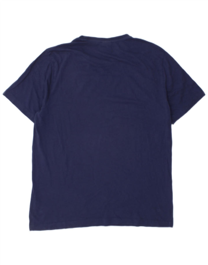 Puma - Camiseta gráfica para hombre, talla grande, algodón azul marino