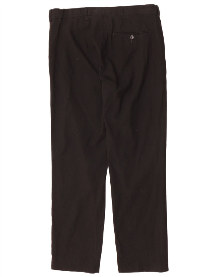 Marks & Spencer Pantalones chinos rectos de corte regular para hombre W32 L29 Negro