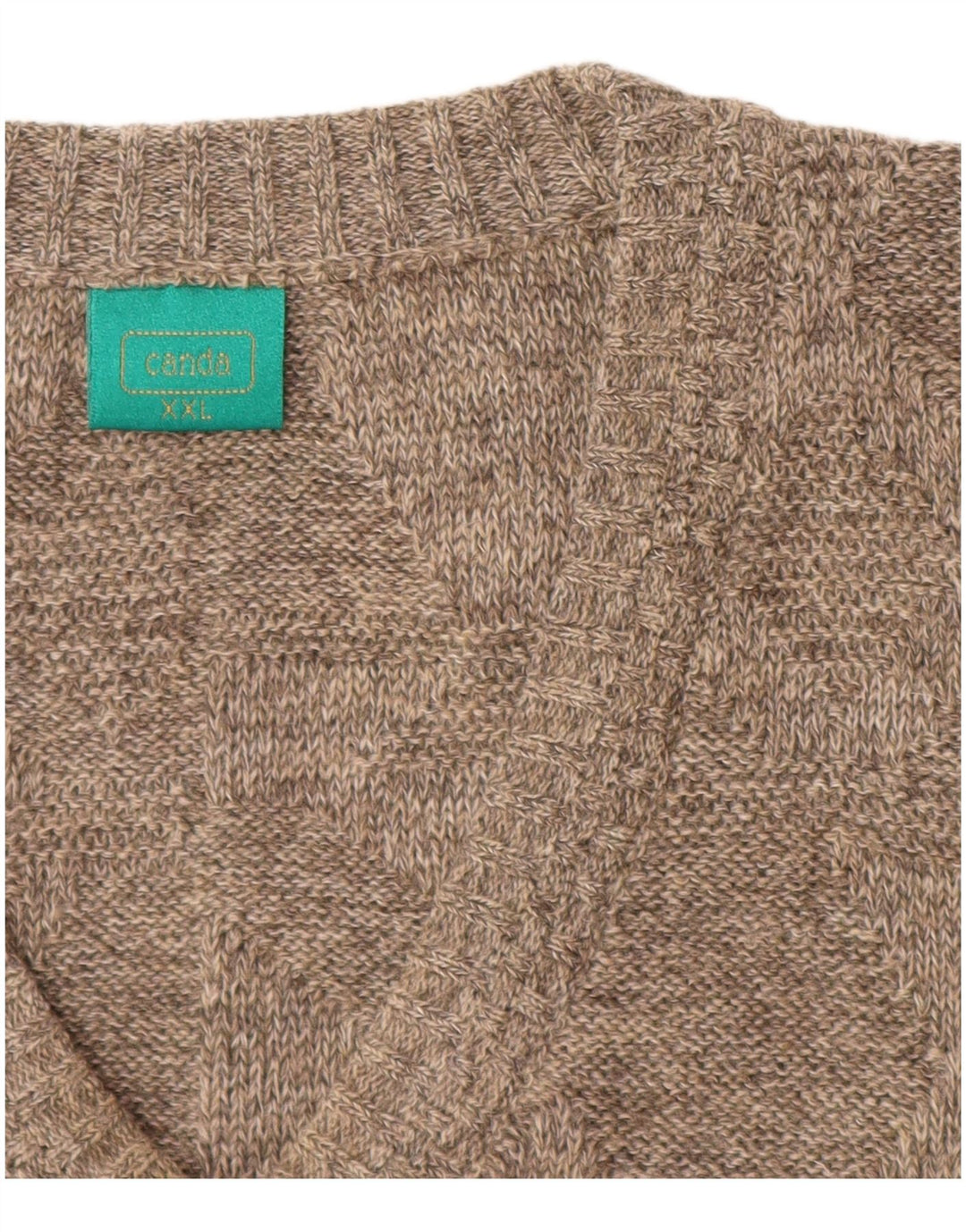 Canda Chaleco para hombre Camiseta sin mangas 2XL Acrílico beige