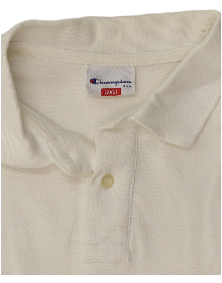 Champion Polo Mujer UK 40 Grande Blanco