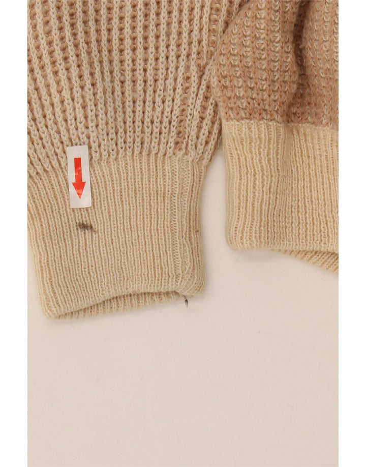 Oscar Forghieri Jersey De Cuello Redondo De Lana A Rayas Beige Medio para Hombre