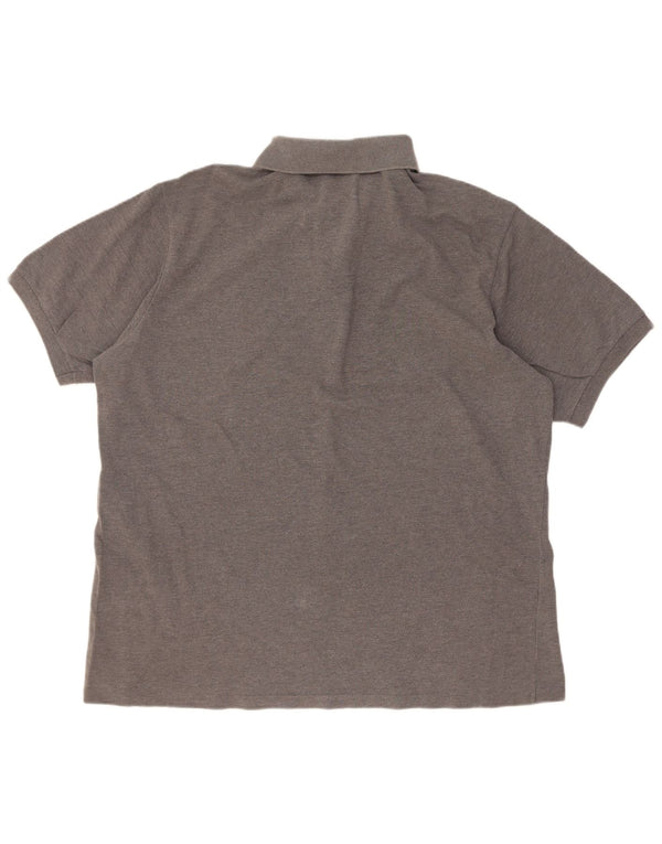 Polo Lacoste para hombre talla 7 2XL gris
