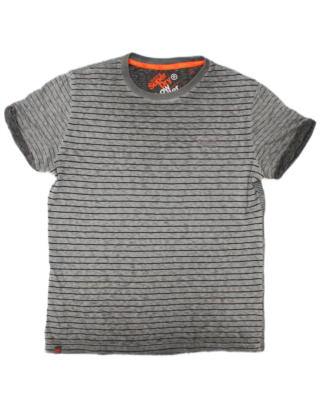 Superdry Camiseta para hombre Top Large gris a rayas