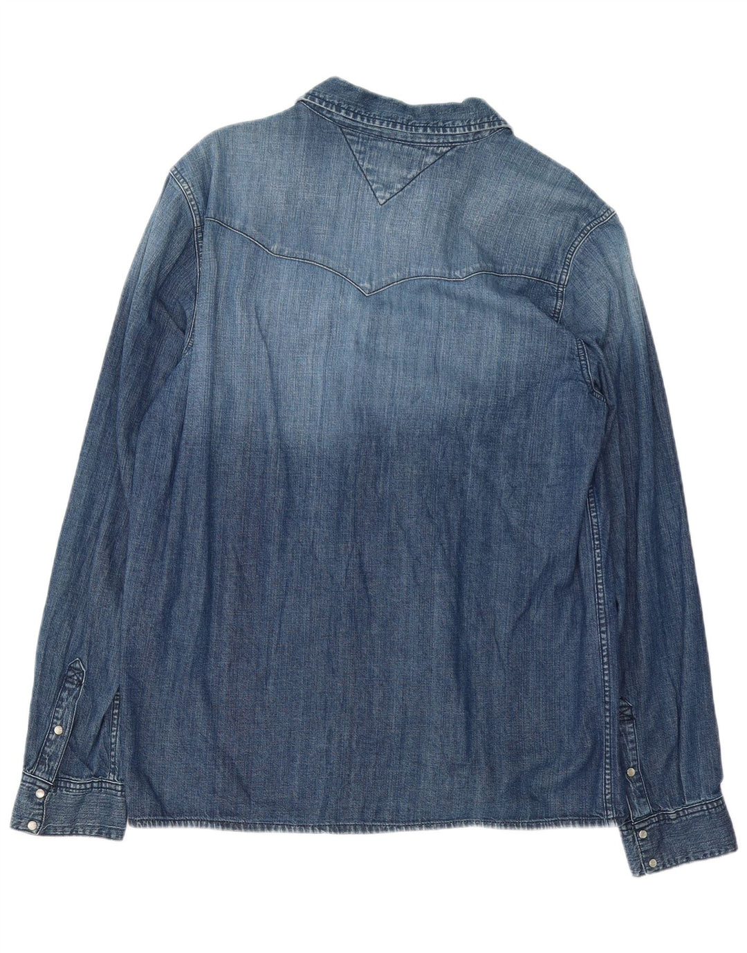 Camisa Tommy Hilfiger Hombre Denim XL Algodón Azul