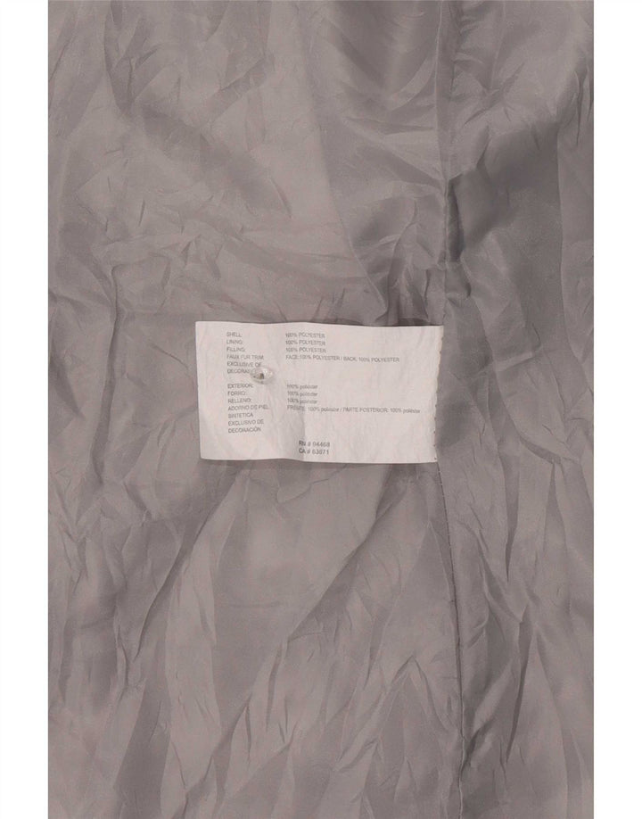 Nautica Chaqueta acolchada con capucha para mujer UK 6 XS Gris Poliéster