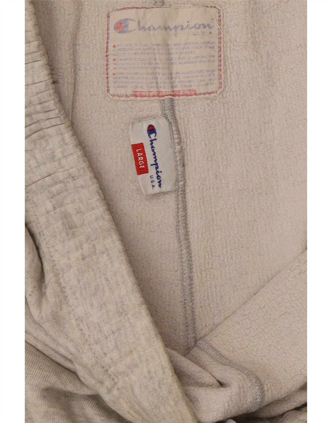 CHAMPION Pantalones de chándal para hombre de algodón gris grande