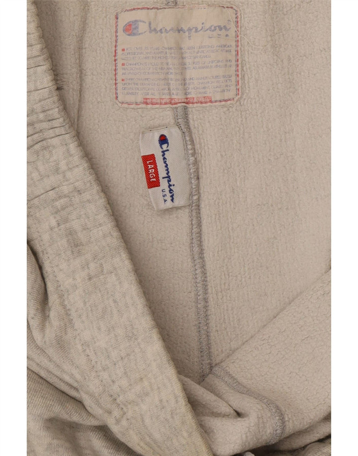 CHAMPION Pantalones de chándal para hombre de algodón gris grande