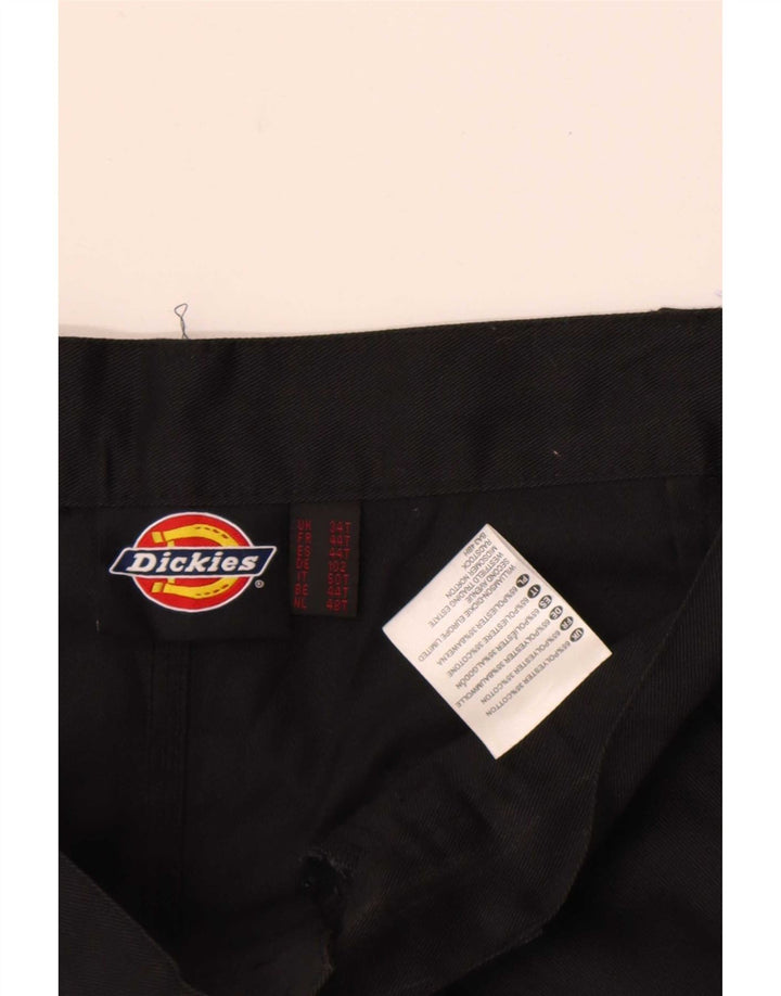 Dickies Pantalones cargo rectos para hombre W34 L29 Poliéster negro