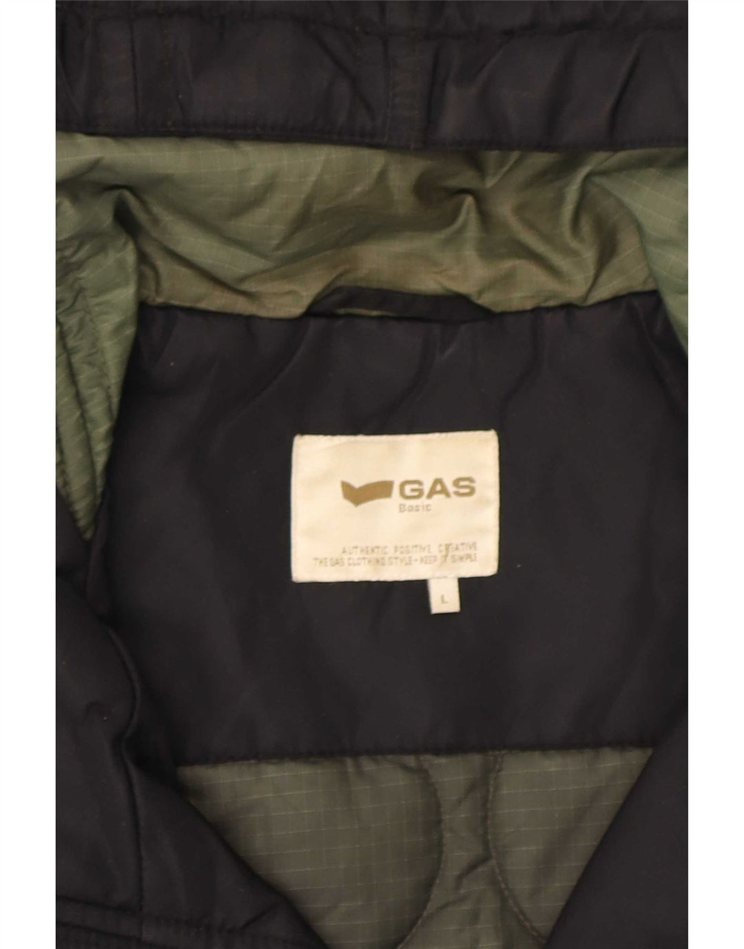 Chaqueta acolchada con capucha para hombre Gas UK 40 Large Poliamida negra