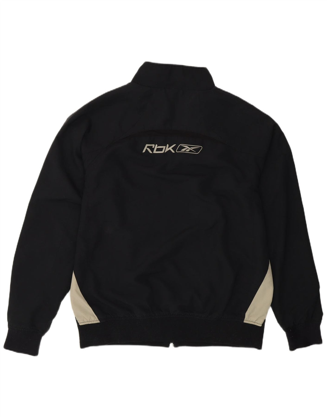 Reebok - Chaqueta de chándal con gráfico para hombre, talla grande, color negro, poliéster