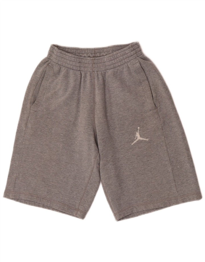 Jordan - Pantalones cortos deportivos para hombre (algodón gris pequeño)