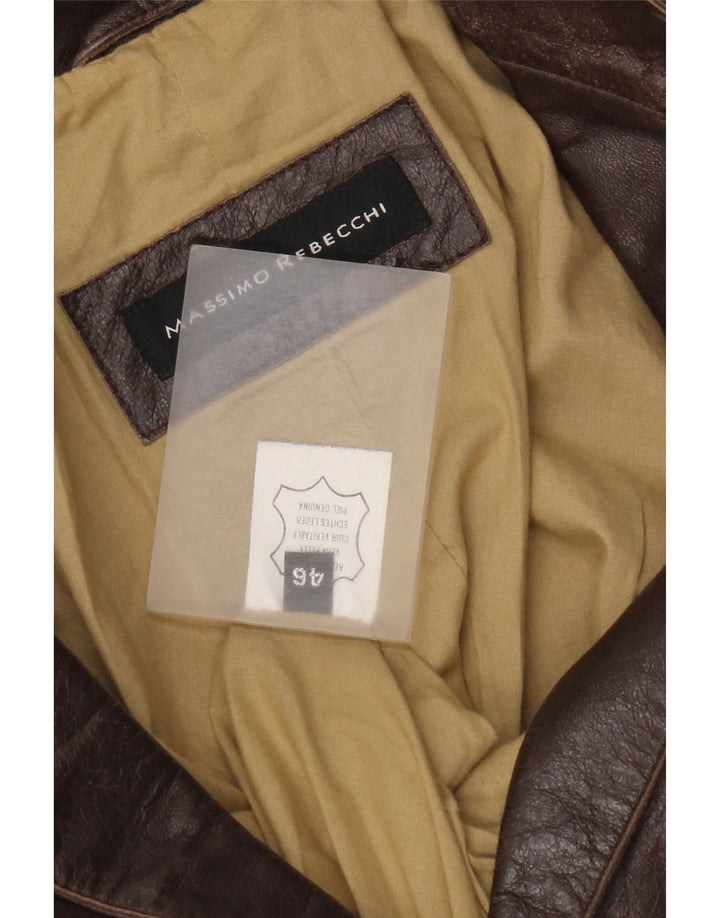 Massimo Rebecchi Chaqueta Blazer de 2 Botones para Mujer IT 46 Grande Marrón