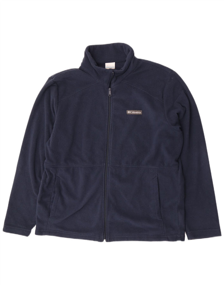 Columbia Chaqueta polar para hombre ES 42 XL Poliéster azul marino