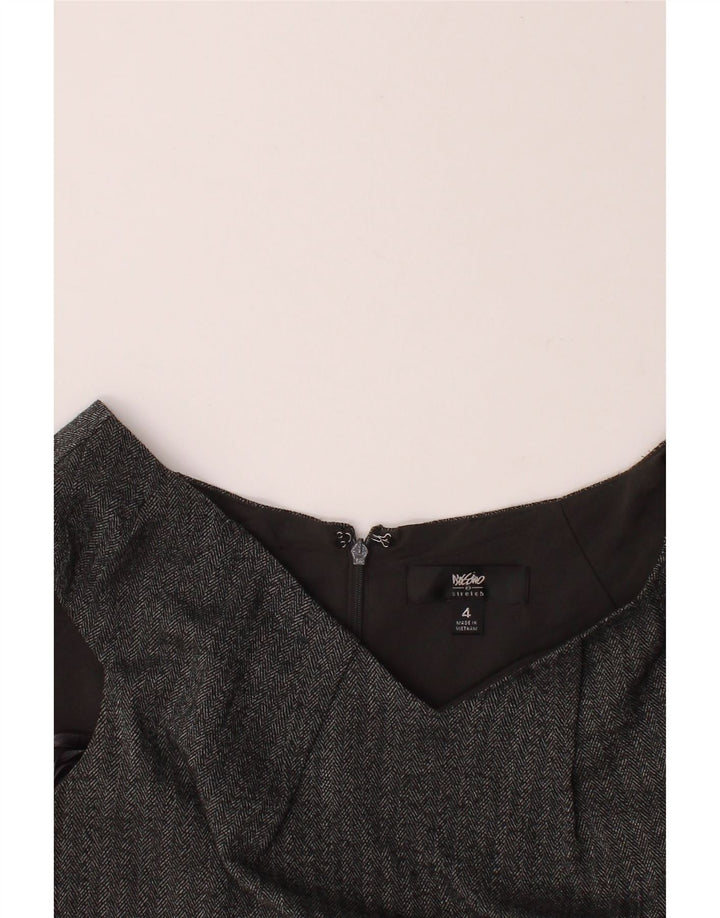 MOSSIMO Womens Sleeveless Sheath Dress US 4 Small Grey Chevron Polyester Vintage Mossimo and Second-Hand Mossimo from Messina Hembry 