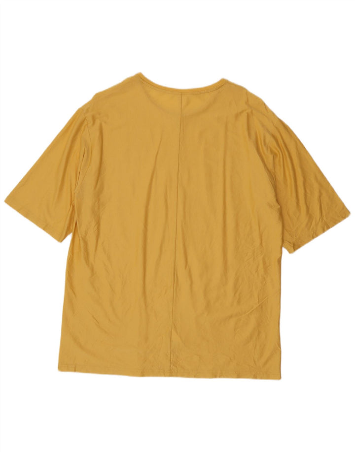 Cos camiseta para hombre Top grande de algodón amarillo