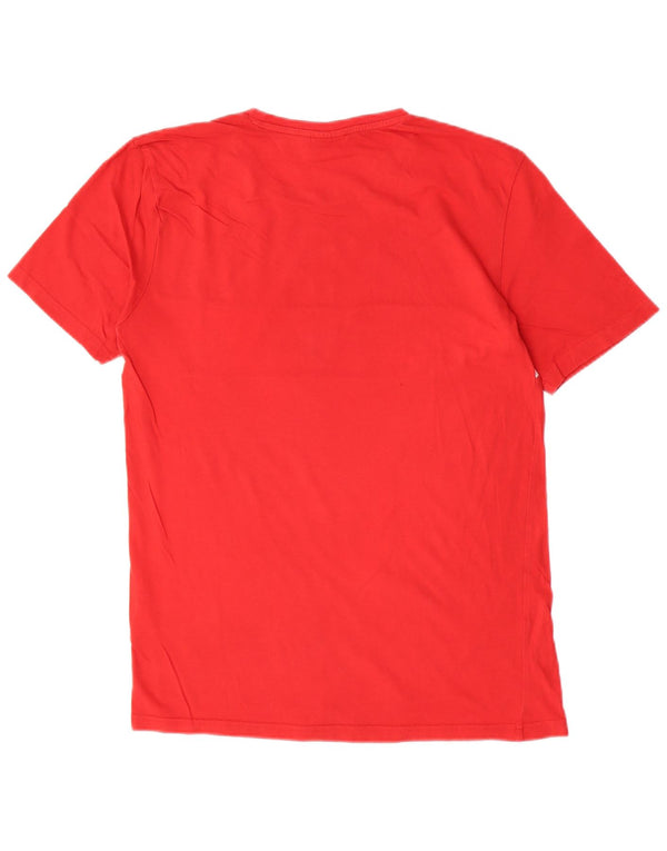 Fila Hombre Camiseta Gráfica Top Medium Rojo Colorblock Algodón