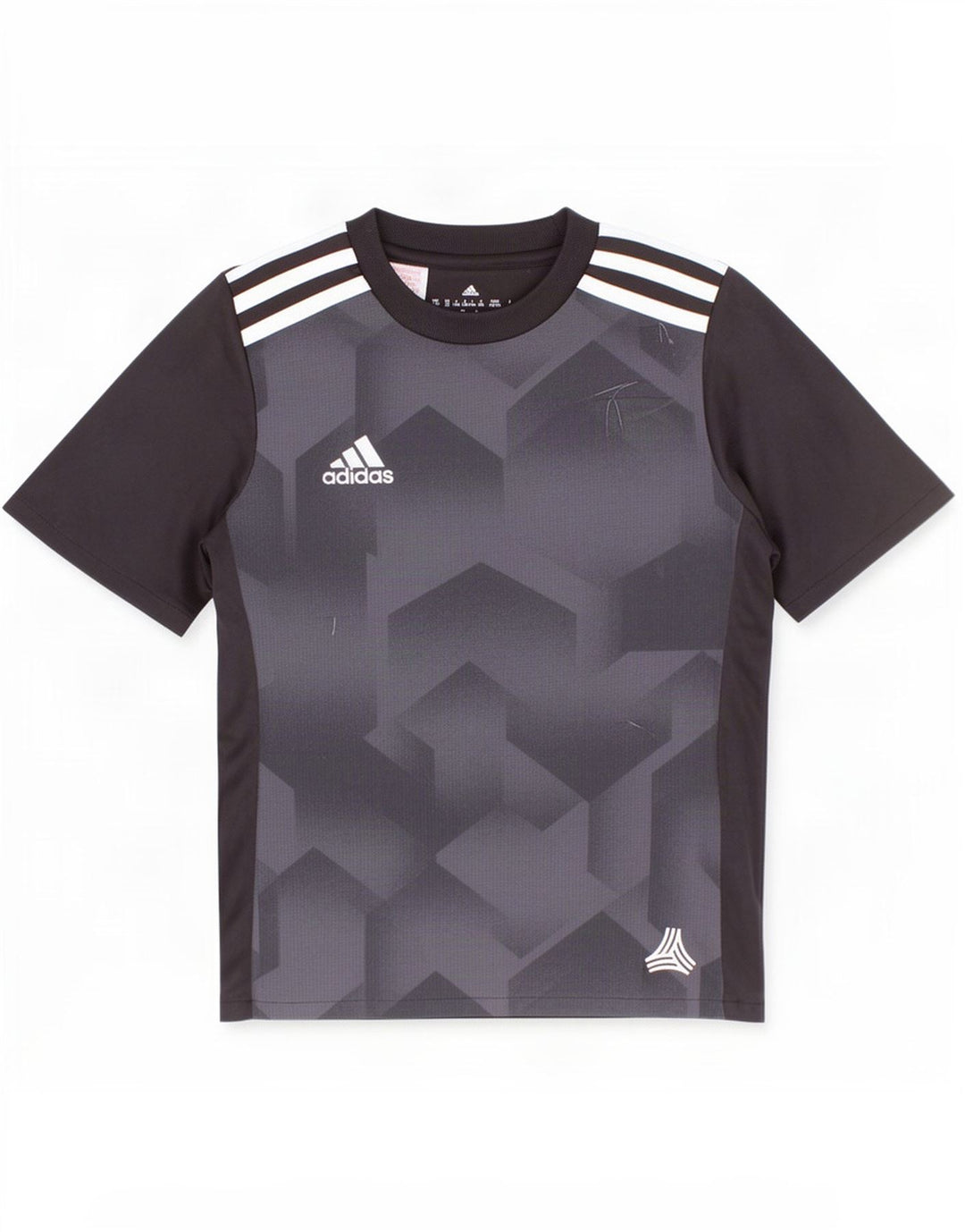 Adidas Chicos Climalite Camiseta Top 7-8 Años Negro Geométrico Poliéster