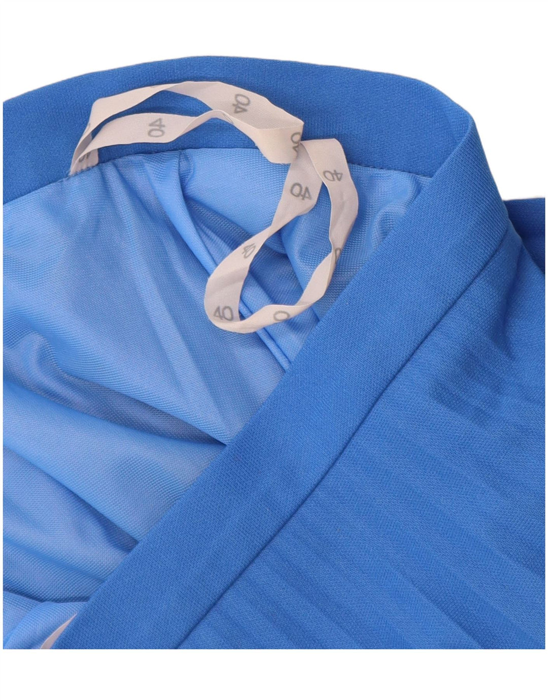 VINTAGE Falda Plisada Mujer IT 40 Pequeña W26 Azul