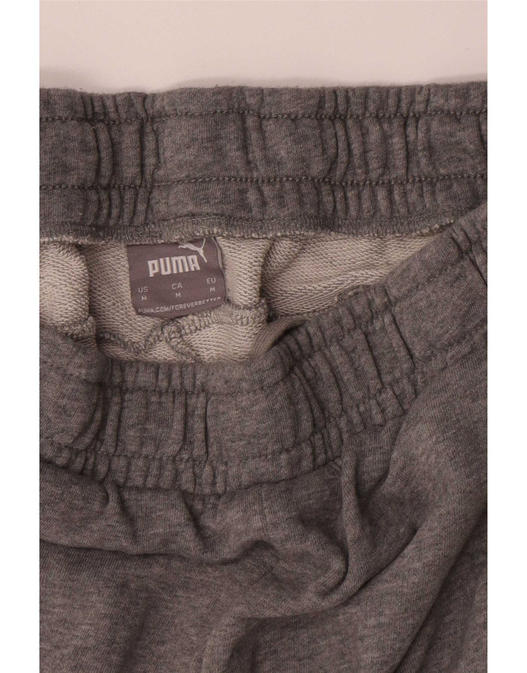 Pantalones cortos deportivos Puma para hombre de algodón gris medio