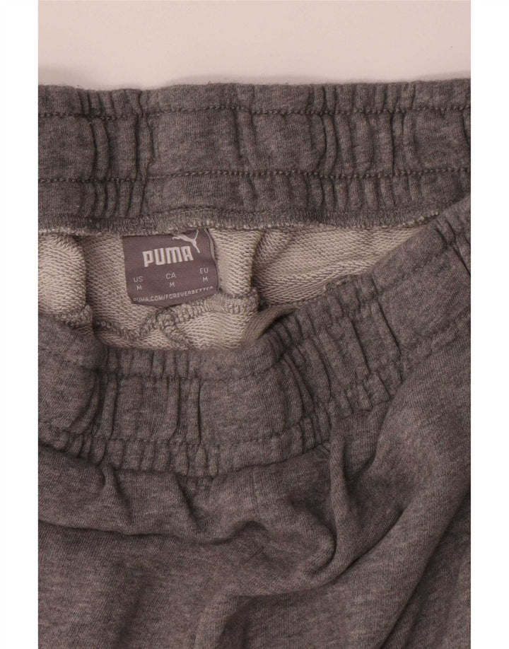 Pantalones cortos deportivos Puma para hombre de algodón gris medio