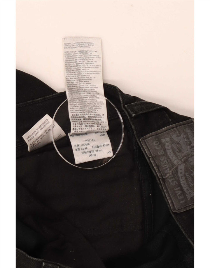 Levi's Hombre 511 Slim Jeans W32 L32 Algodón Negro