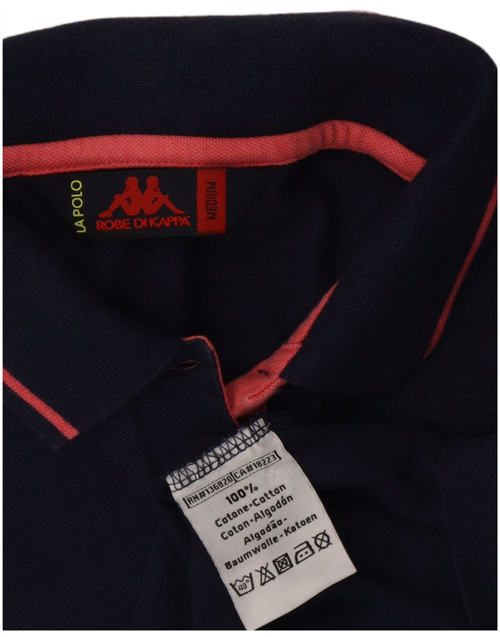 KAPPA Polo para mujer UK 12 Medium Azul marino Algodón