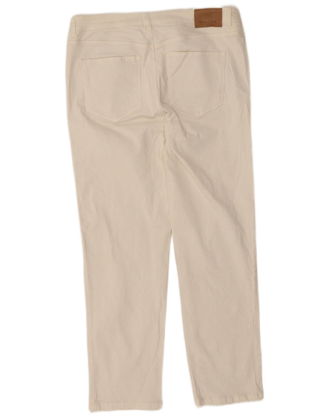 Massimo Dutti Vaqueros Slim Mujer EU 40 MMMedium W30 L26 Blanco Algodón