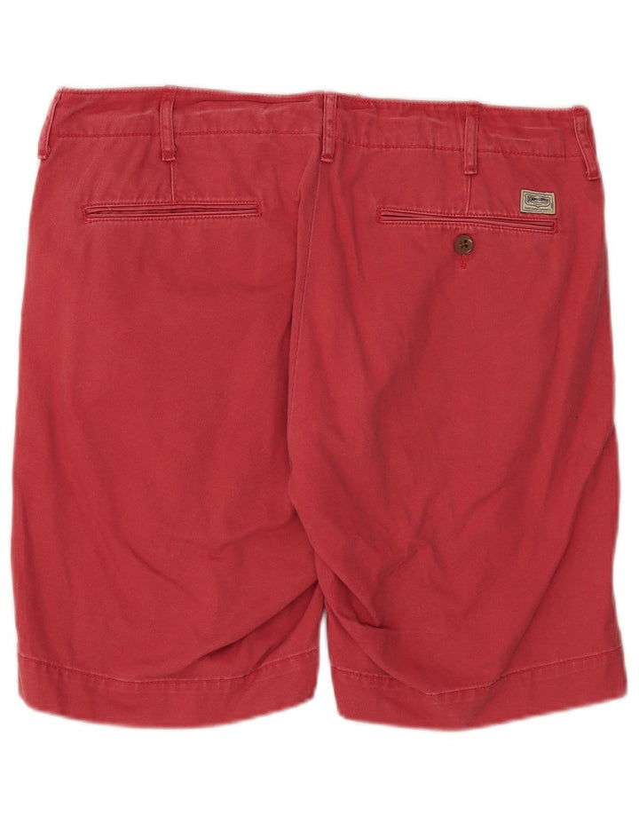Ralph Lauren Pantalones cortos chinos Denizen para hombre W32 Algodón rojo medio