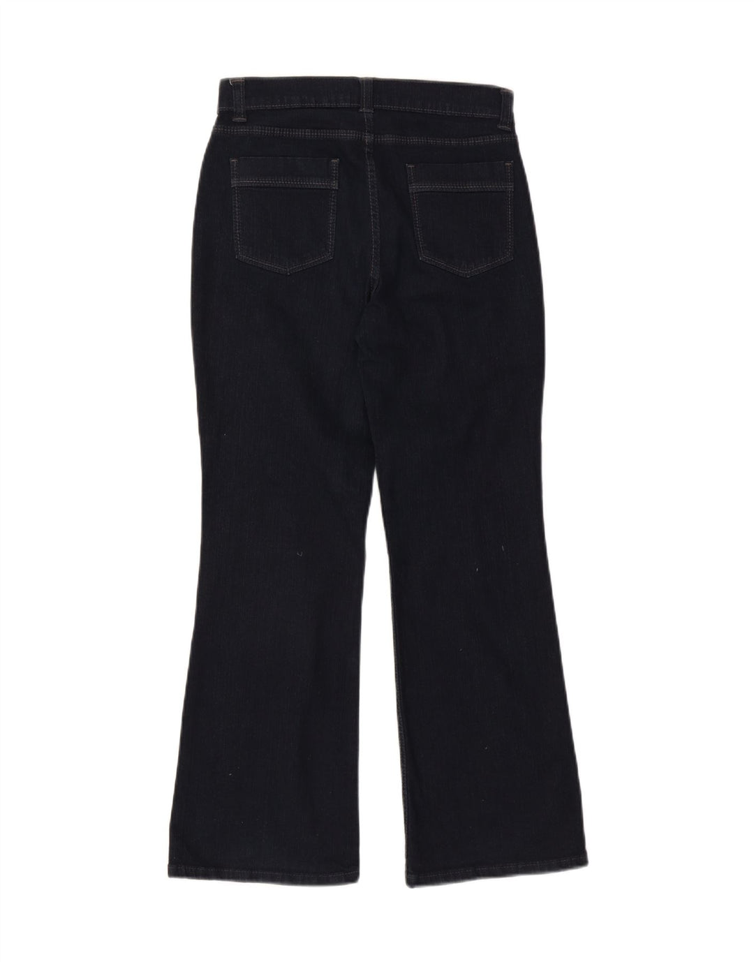 Marks & Spencer Vaqueros cortos con corte de bota para mujer UK 10 Small W27 L28 Azul marino