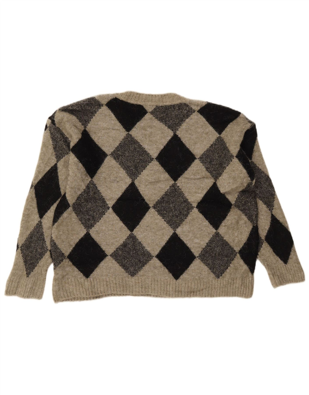 Marks & Spencer Suéter corto con cuello en V para mujer UK 44 Medium Khaki
