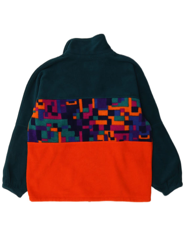 Polartec Jersey De Forro Polar Con Cremallera Para Hombre Poliéster Geométrico Verde Grande