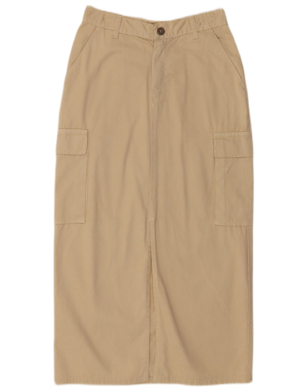 Roy Rogers Maxi Falda Cargo para Mujer W28 Algodón Beige Medio