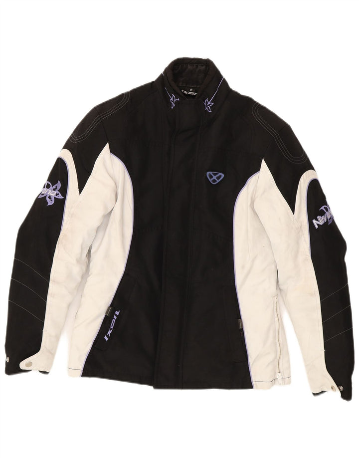 Ixon Nirvana Graphic Racer Chaqueta para Mujer UK 10 Small Black Colorblock