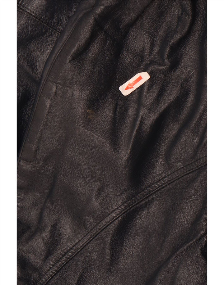 Sterling Chaqueta de cuero para hombre UK 40 Large Cuero azul marino