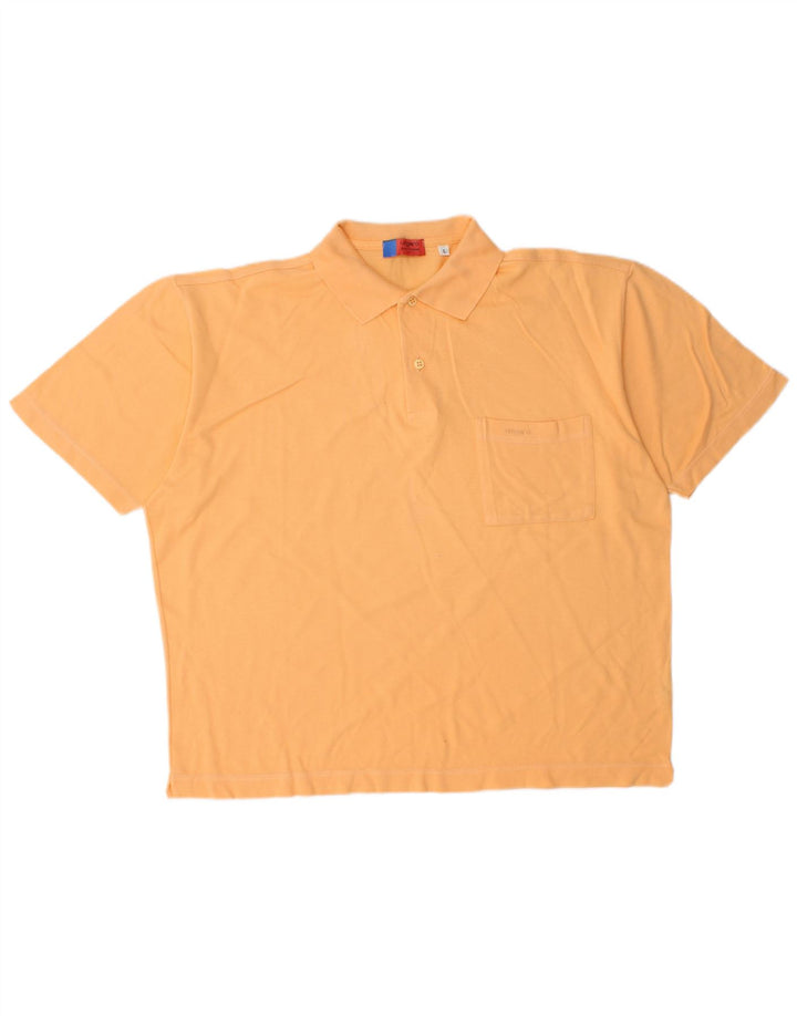 Ungaro Polo Hombre Grande Naranja Algodón