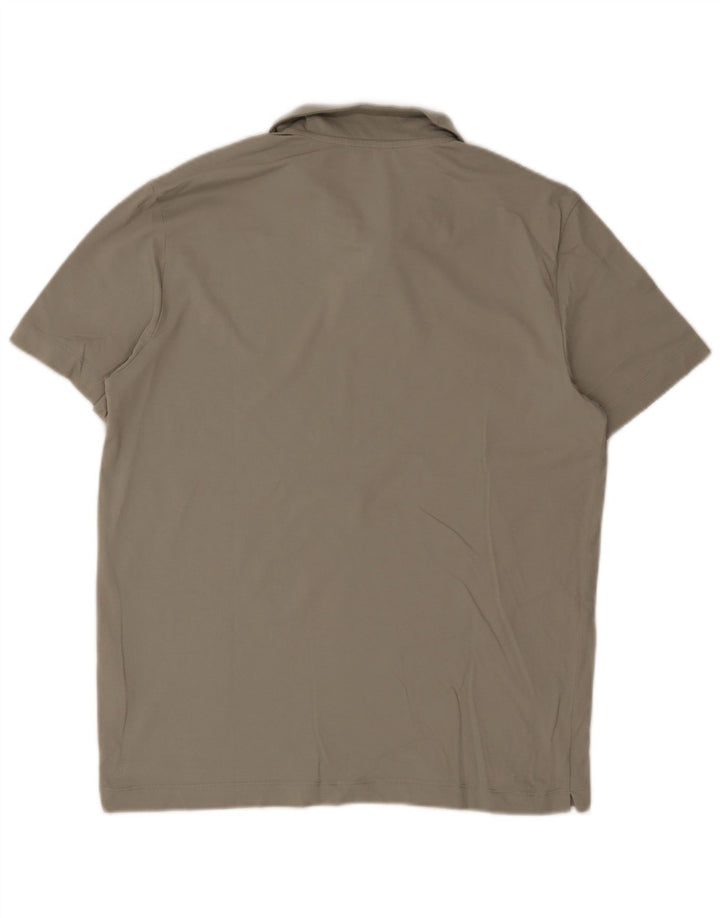 Polo Massimo Dutti Hombre XL Caqui Algodón