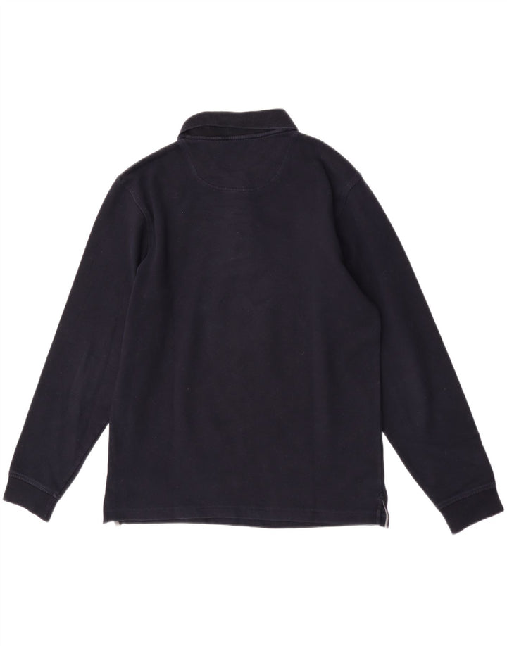 Timberland Polo De Manga Larga Para Hombre Algodón Azul Marino Medio