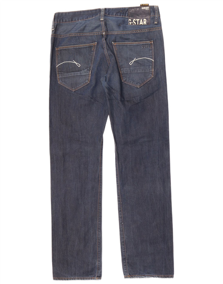 Vaqueros rectos para hombre G-Star W31 L34 Algodón azul marino
